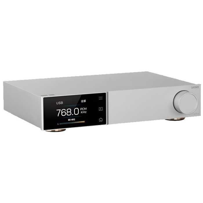 Topping Audio 01 0014 D70 PRO SABRE HiFi DAC Bluetooth Dönüştürücü (Gümüş) | ES9039SPRO Amiral Gemisi Çip Renkli Ekran